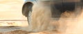 Car drive in desert auto, sand, landscape