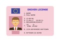 Car driver licence card.