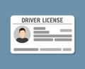 Car driver license identification with photo Royalty Free Stock Photo