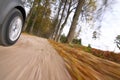 Car driving on country road. Royalty Free Stock Photo