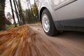 Car driving on country road. Royalty Free Stock Photo