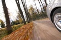 Car driving on country road. Royalty Free Stock Photo