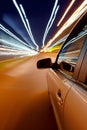 Car driving fast Royalty Free Stock Photo