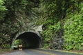 Car driving through tunnel Royalty Free Stock Photo