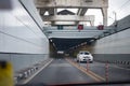 Car driving through the tunnel Royalty Free Stock Photo