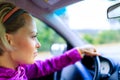 Car driving woman Royalty Free Stock Photo