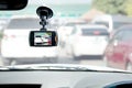 Car DVR Front camera car recorder on white background Royalty Free Stock Photo