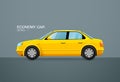 Car econome vehicle side view Royalty Free Stock Photo