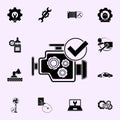 car electric motor, repair icon. Repair icons universal set for web and mobile Royalty Free Stock Photo