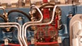 Car engine camshaft and valves