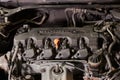 Car engine detail, Honda Accord engine bay