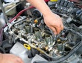 Car engine inspection