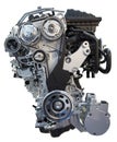 Car engine isolated Royalty Free Stock Photo