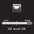 Car engine oil level ok icon vector illustration Royalty Free Stock Photo