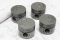 Car engine pistons Royalty Free Stock Photo