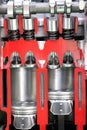 Car engine pistons Royalty Free Stock Photo