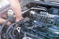Car engine repair Royalty Free Stock Photo
