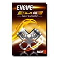 Car Engine Repair Service Advertise Poster Vector Royalty Free Stock Photo