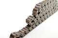 Car engine timing chain. Royalty Free Stock Photo
