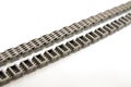 Car engine timing chain with selective focus. Royalty Free Stock Photo