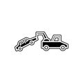 car in evacuator icon. Element of Cars service and repair parts for mobile concept and web apps icon. Glyph, flat line icon for
