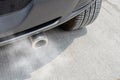 car exhaust smoke