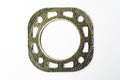 Car exhaust manifold gasket on