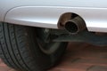 Car exhaust pipe Royalty Free Stock Photo