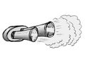 Car exhaust pipe Royalty Free Stock Photo