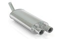 Car Exhaust Pipe, 3D rendering Royalty Free Stock Photo