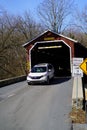 Car Exits Pinetown Covered Bridge