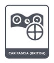 car fascia (british) icon in trendy design style. car fascia (british) icon isolated on white background. car fascia (british)