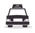 car fast delivery service design icon Royalty Free Stock Photo