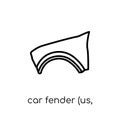 car fender (US, Canadian) icon from Car parts collection.