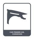 car fender (us, canadian) icon in trendy design style. car fender (us, canadian) icon isolated on white background. car fender (us