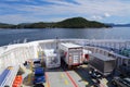 Car ferry in Bjornafjord, Norway Royalty Free Stock Photo