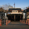 SS Badger Car Ferry Boat Ramp Royalty Free Stock Photo