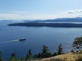 Car Ferry sailing among Gulf Islands Royalty Free Stock Photo