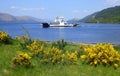 Car ferry on Scottish loch