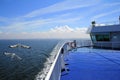 Car ferry on the sea Royalty Free Stock Photo