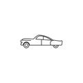 car of the fifties icon. Element of generation icon for mobile concept and web apps. Thin line icon for website design and develo
