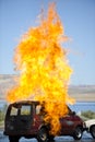 Car fire Royalty Free Stock Photo
