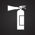 Car fire extinguisher icon on background for graphic and web design. Simple vector sign. Internet concept symbol for Royalty Free Stock Photo