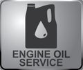 Car fix sign ENGINE OIL service Royalty Free Stock Photo