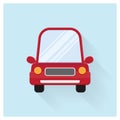 Car Flat Design Icon Sign Symbol Button Cartoon