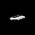 Car fleet icon logo icon isolated on dark background Royalty Free Stock Photo