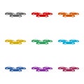 Car fleet icon logo icon isolated on white background. Set icons colorful Royalty Free Stock Photo