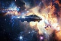 Car Flying In The Universe