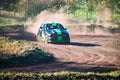 Car during a free demonstration of stock car cross.