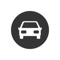 Car front simple icon. Vector illustration flat style Royalty Free Stock Photo